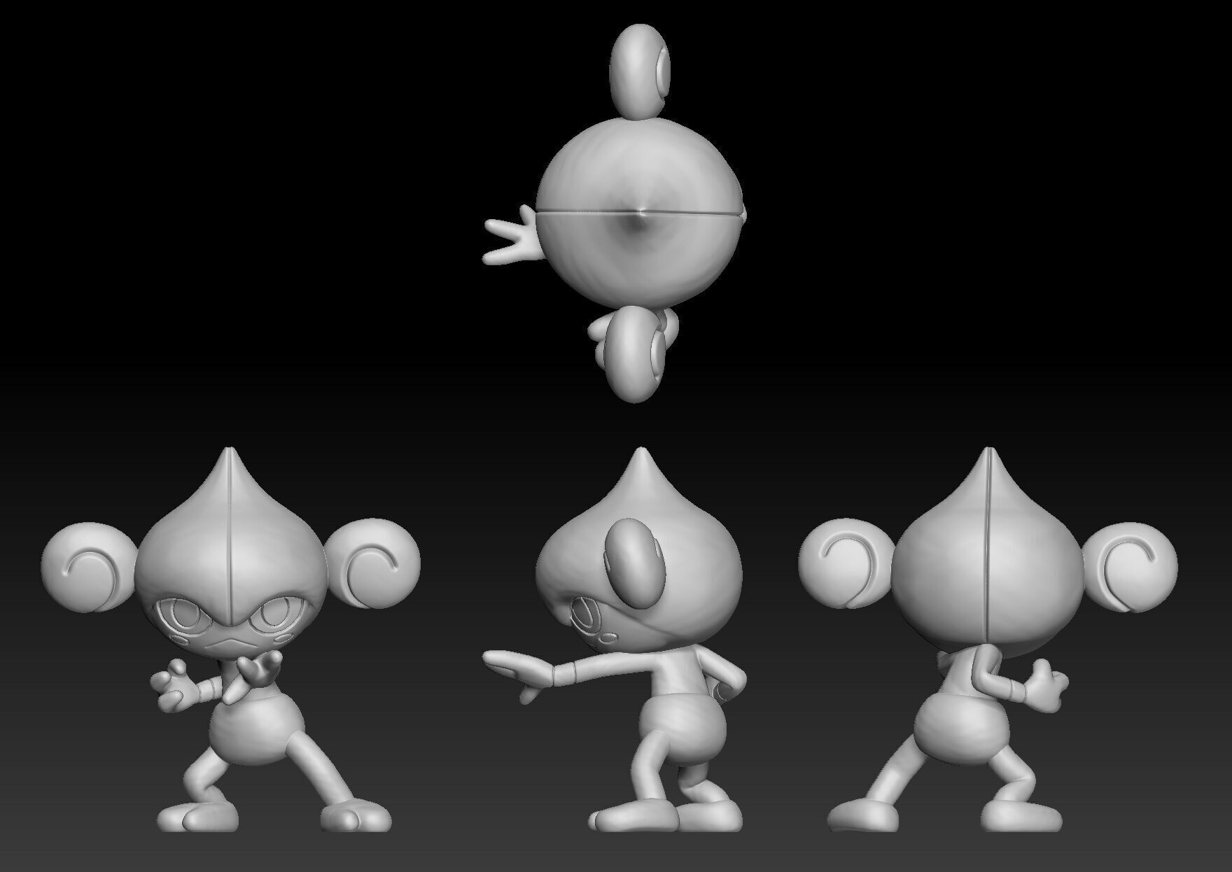 Pokemon Meditite Medicham 3D print model_1