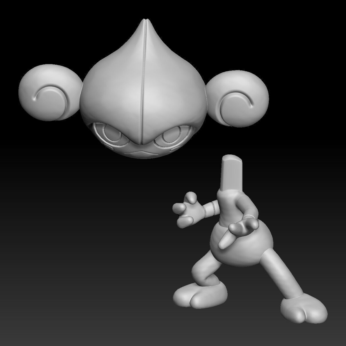 Pokemon Meditite Medicham 3D print model_3