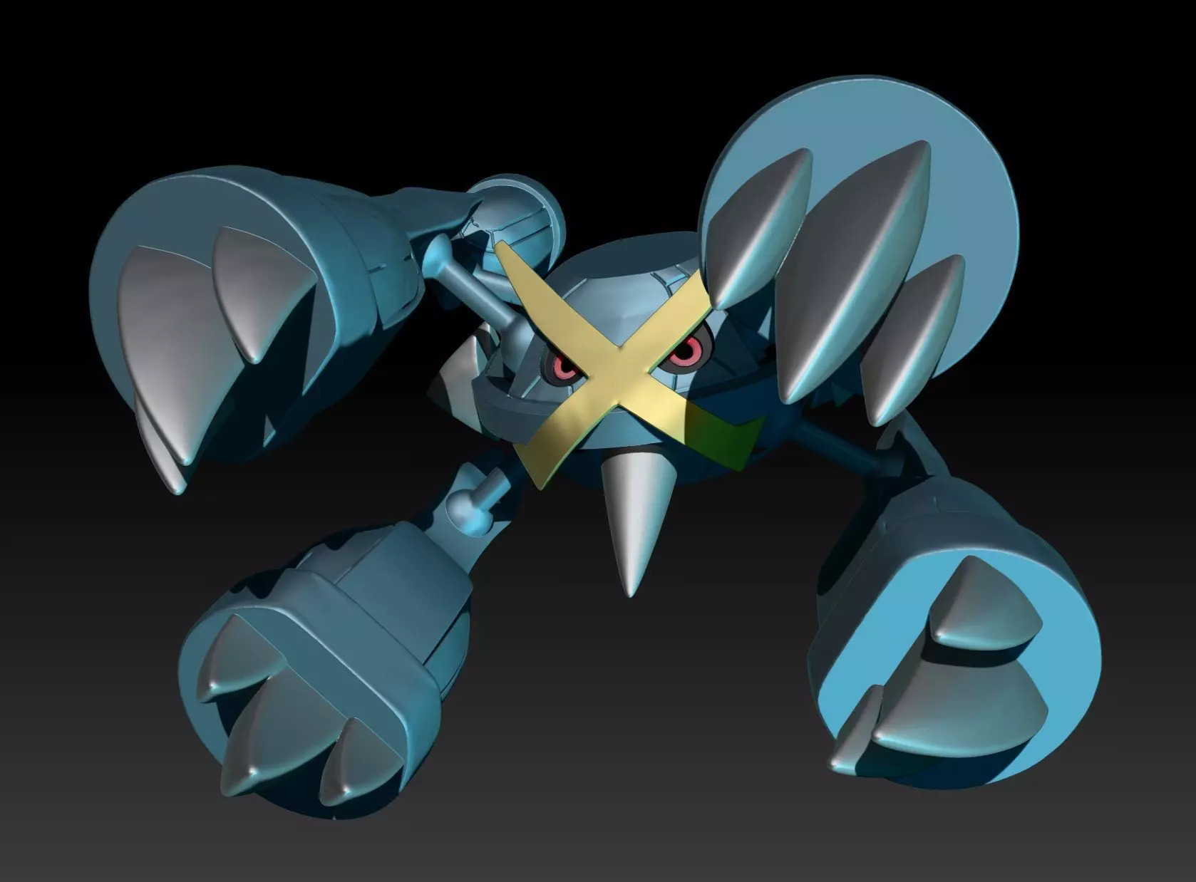 Pokemon Metagross Mega Evolution 3D print model