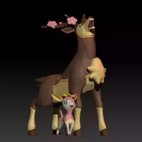 Pokemon Deerling Sawsbuck Spring