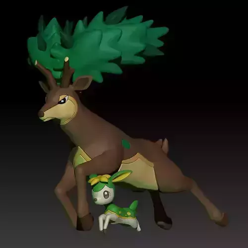 Pokemon Deerling Sawsbuck Summer