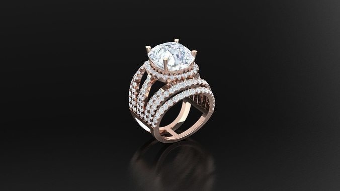 Best Solitare Ring 3DM STL Ready Print R39 3D print model