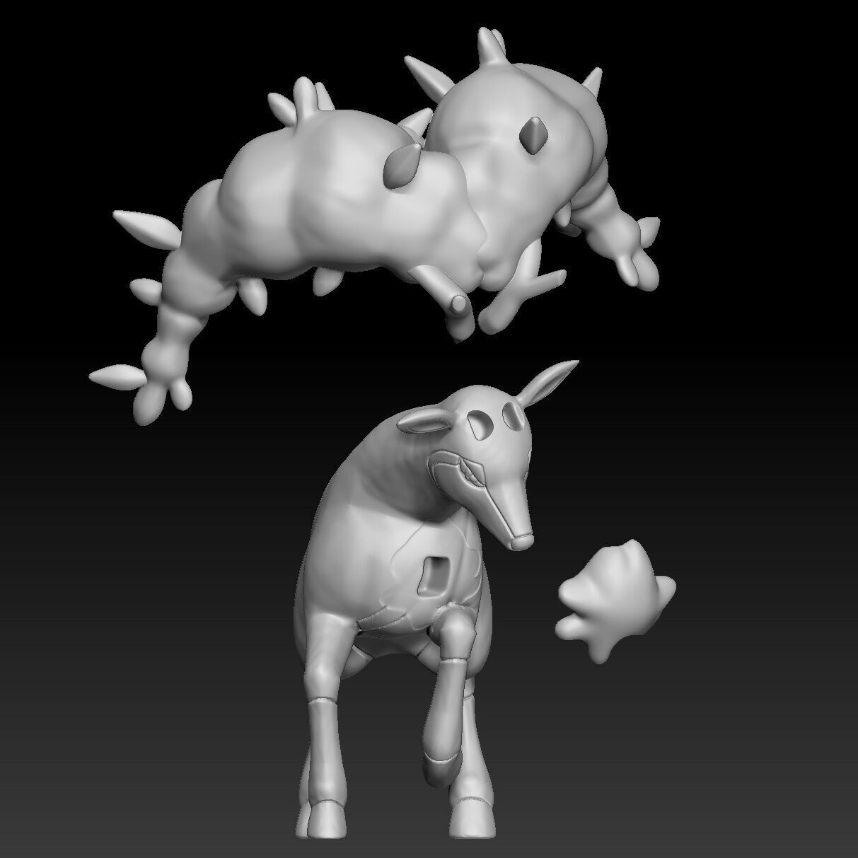 Pokemon Deerling Sawsbuck Autumn 3D print model_4