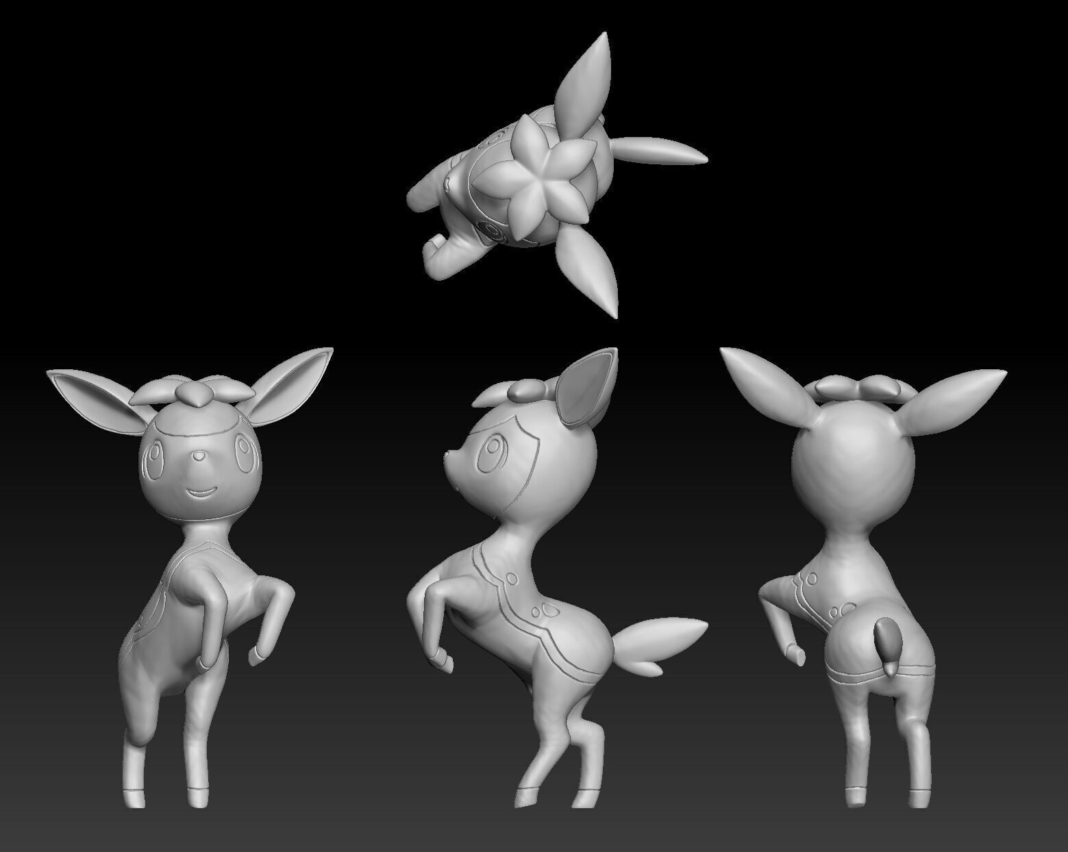 Pokemon Deerling Sawsbuck Autumn 3D print model_1