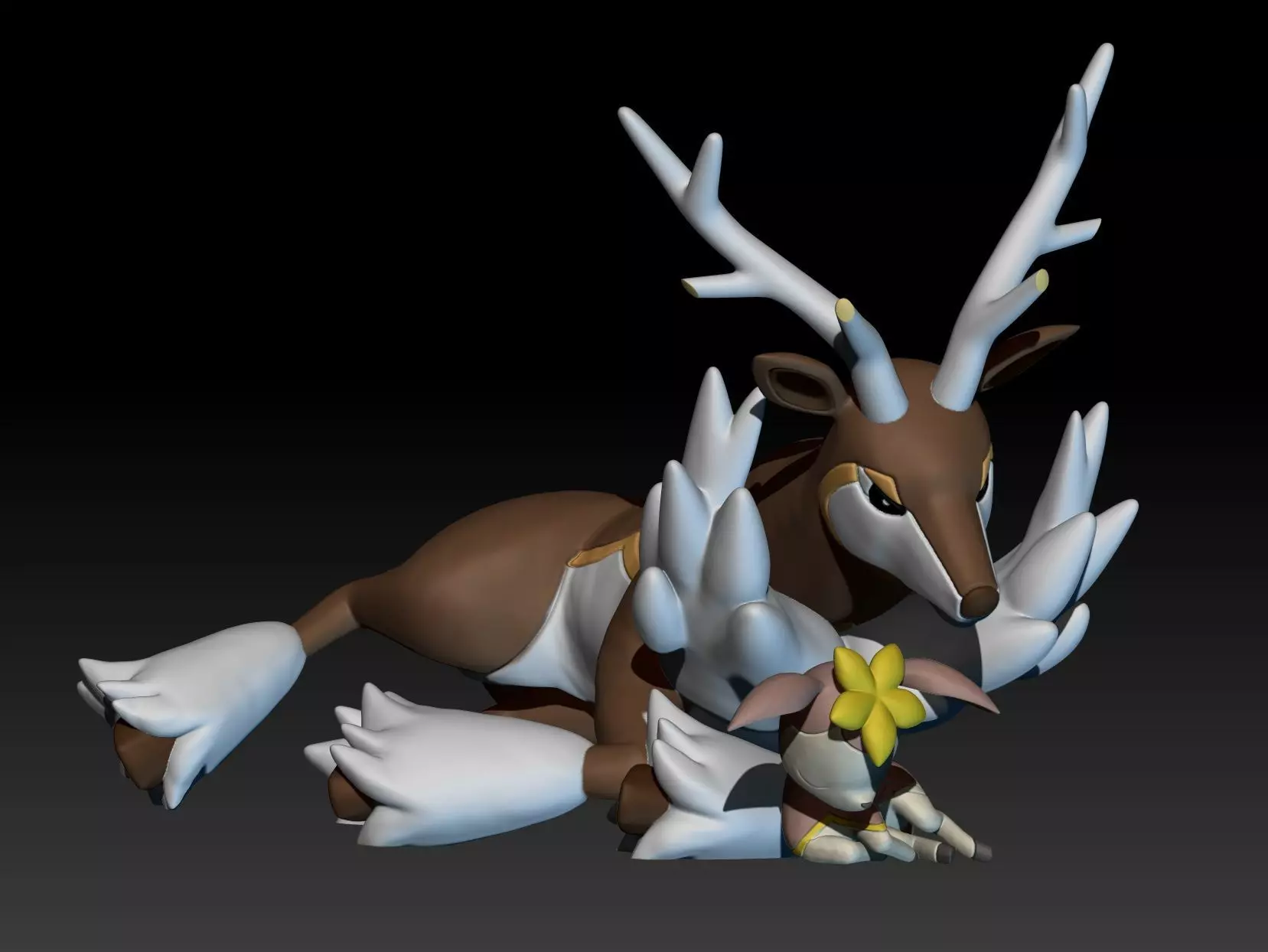 Pokemon Deerling Sawsbuck Winter 3D print model_0