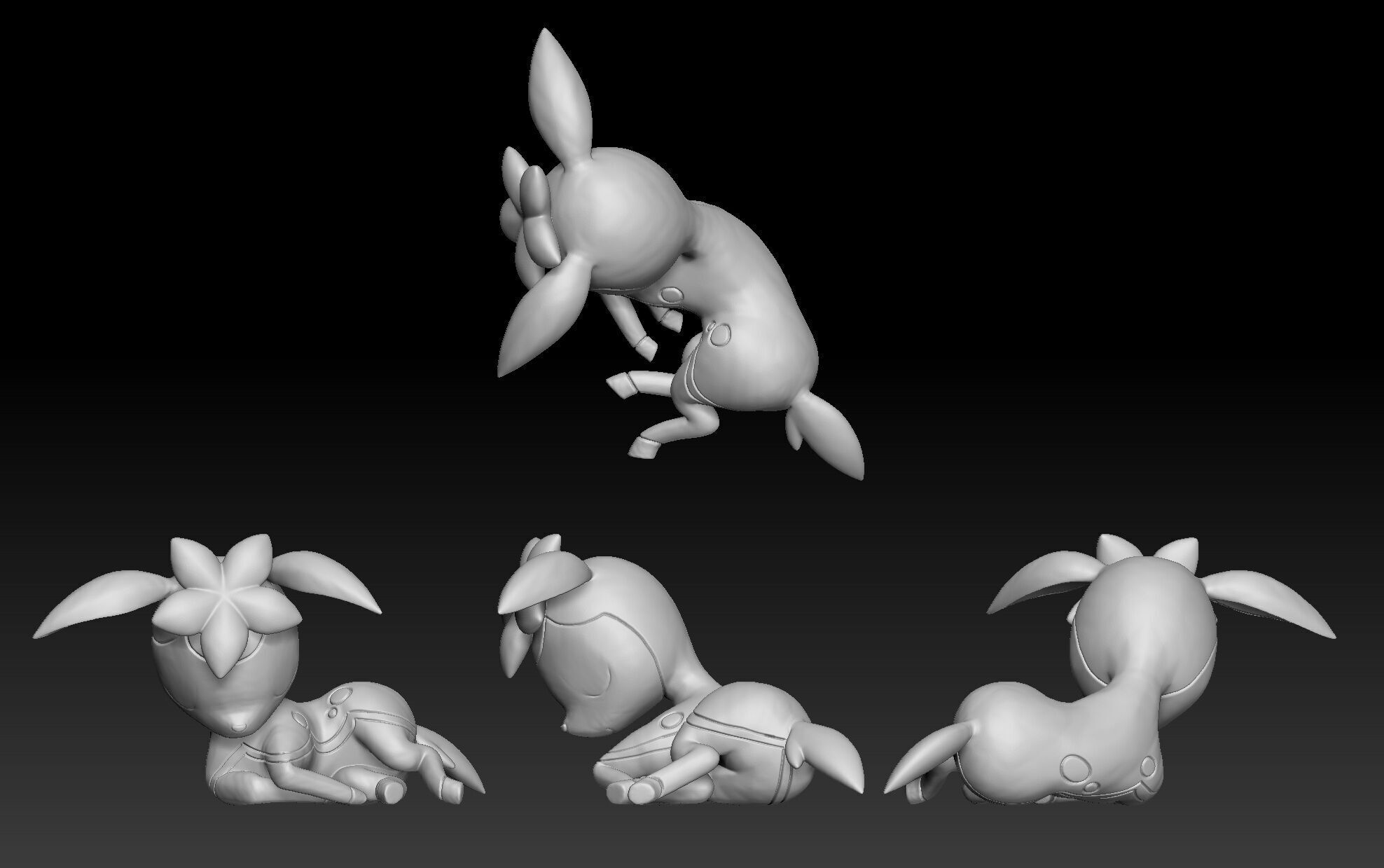 Pokemon Deerling Sawsbuck Winter 3D print model_1