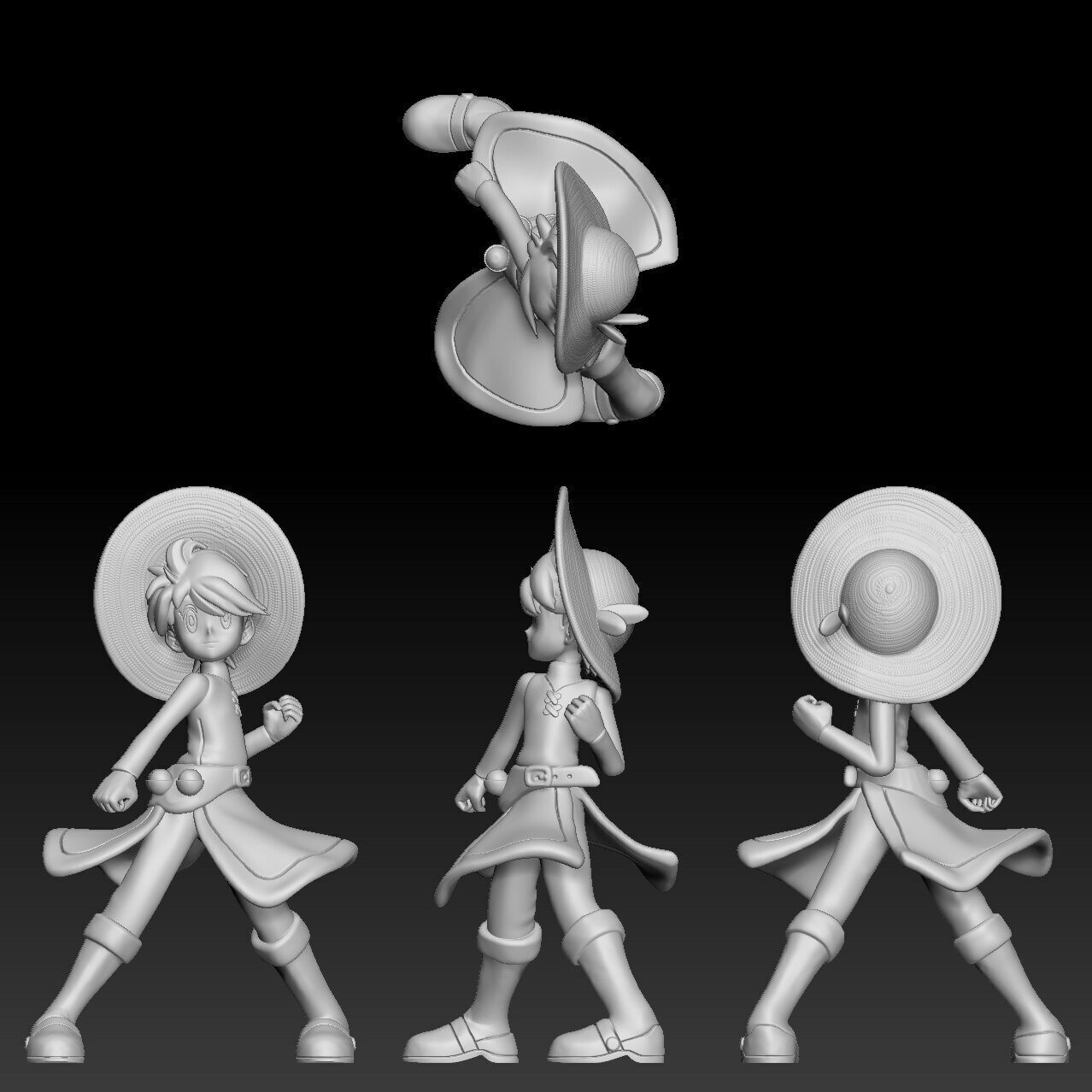 Pokemon Trainer Yellow 3D print model_3