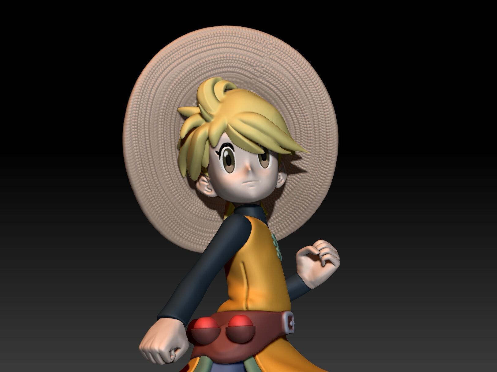 Pokemon Trainer Yellow 3D print model_2