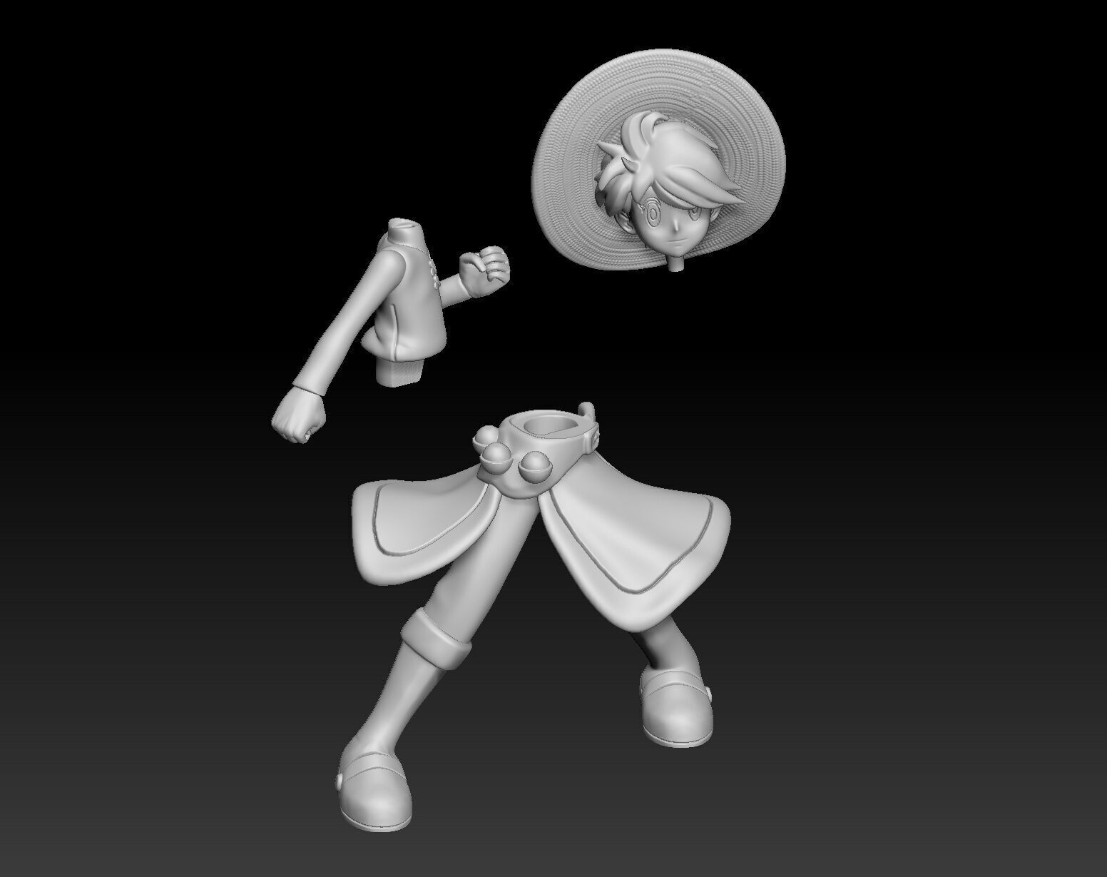 Pokemon Trainer Yellow 3D print model_4