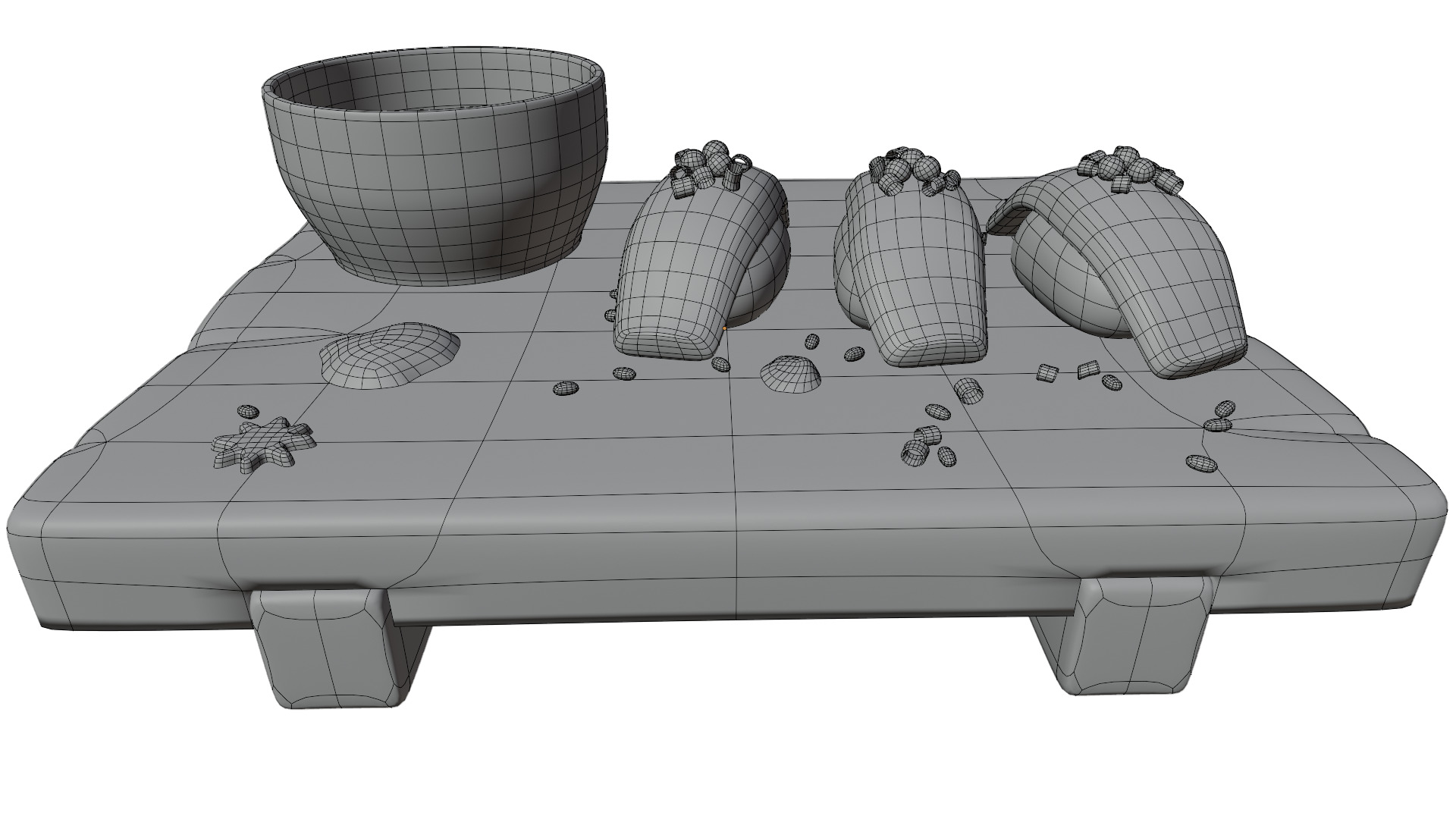 Salmon Sushi Set 3D model_10