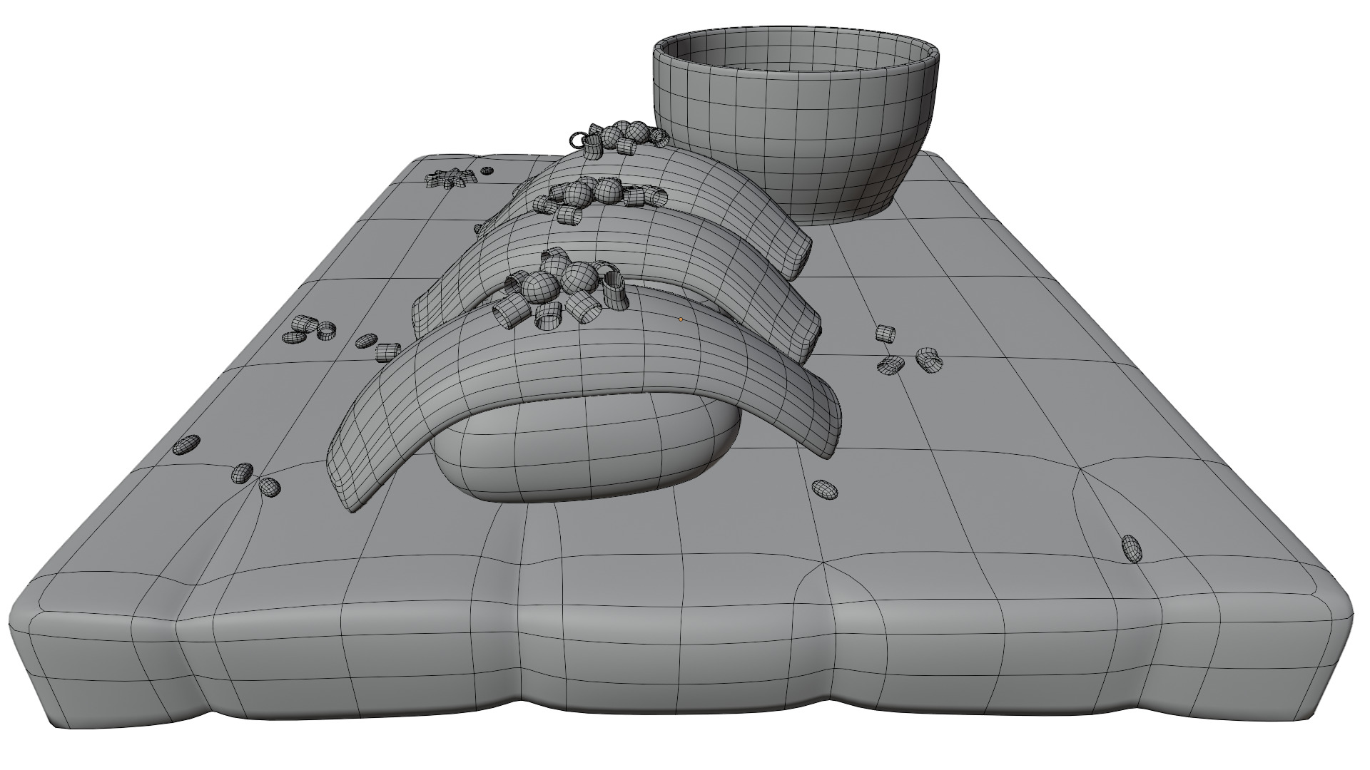 Salmon Sushi Set 3D model_12