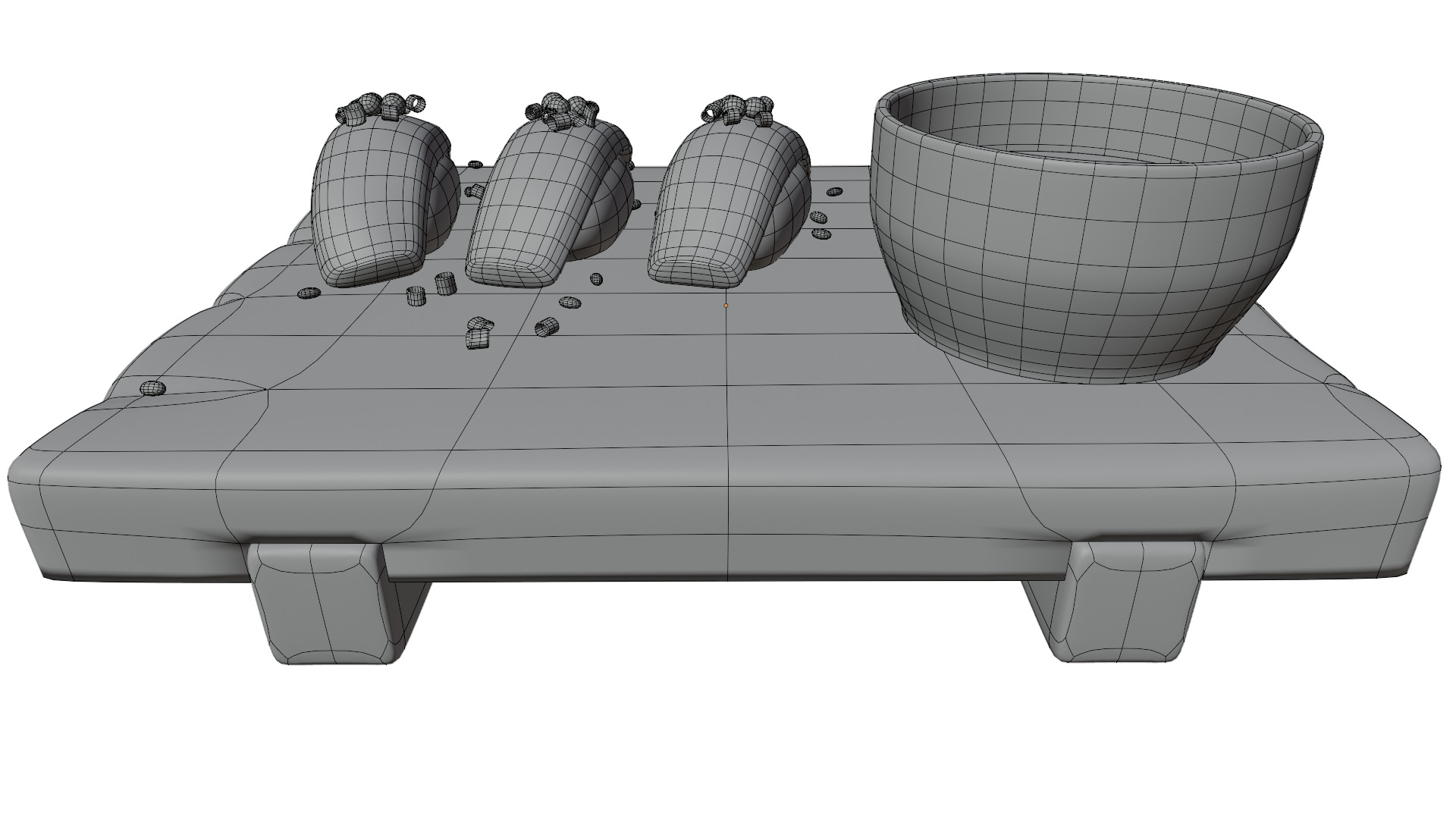 Salmon Sushi Set 3D model_14