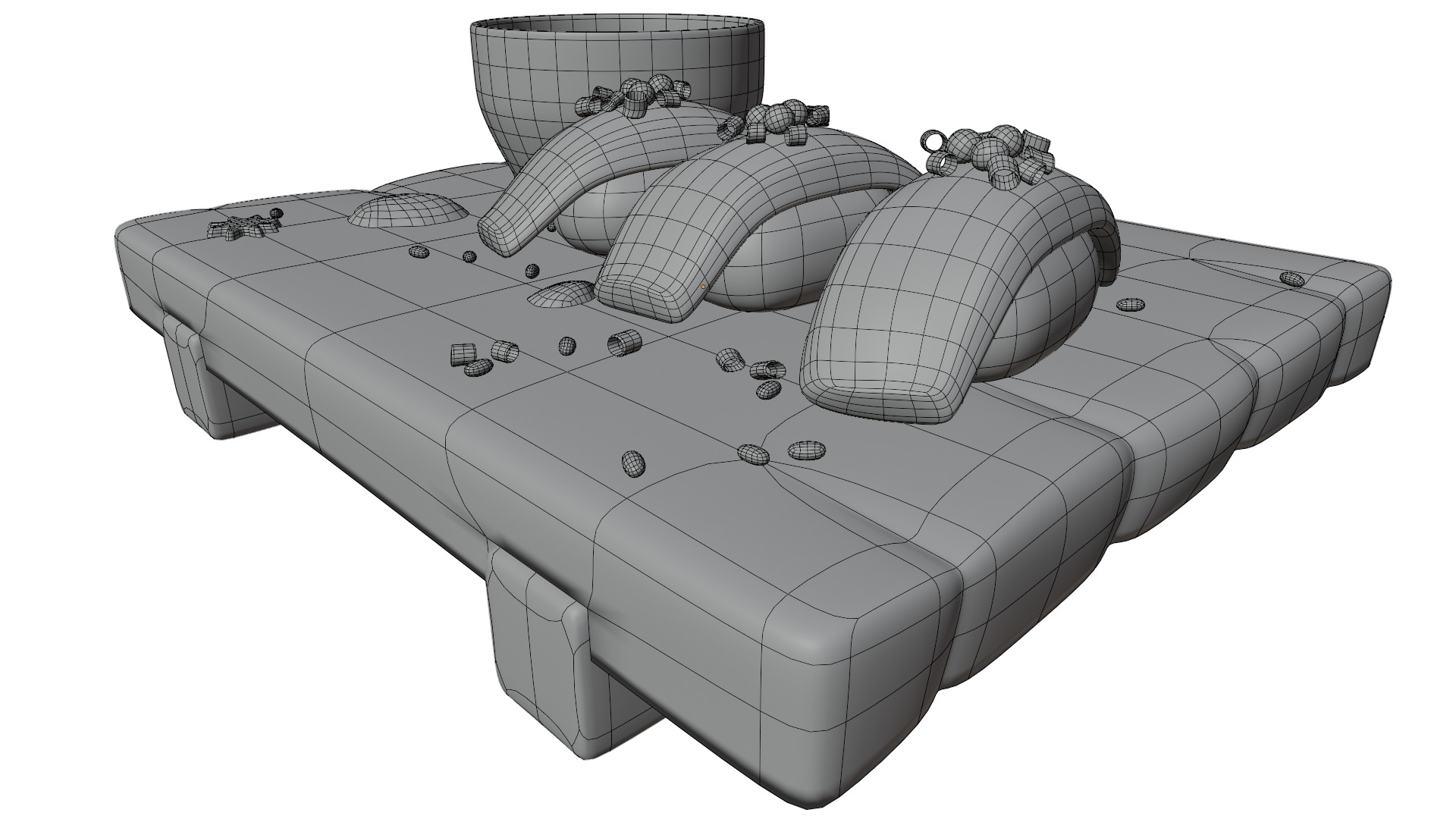 Salmon Sushi Set 3D model_11