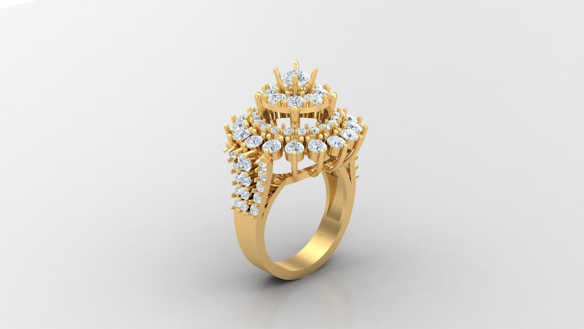 Best Solitare Ring 3DM STL Ready Print R3 3D print model_3