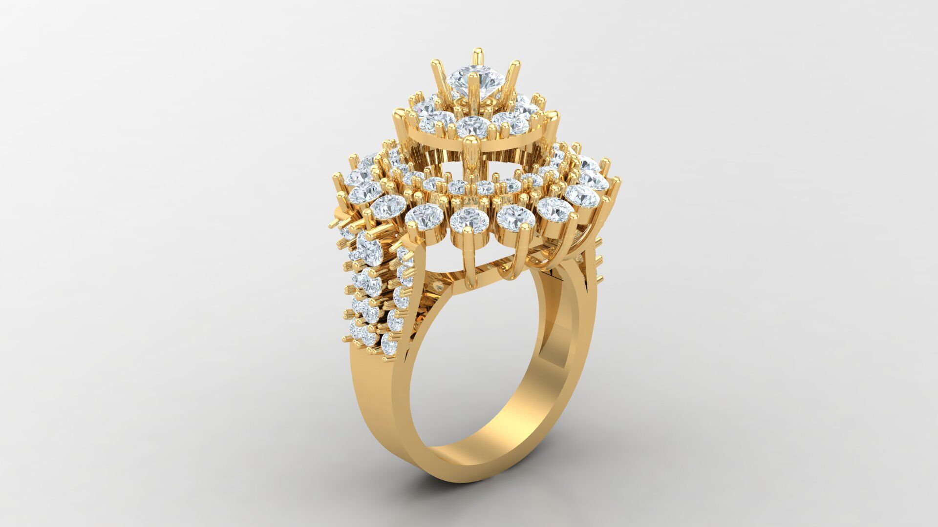 Best Solitare Ring 3DM STL Ready Print R3 3D print model_2