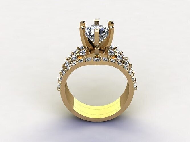 Best Solitare Ring 3DM STL Ready Print R28 3D print model