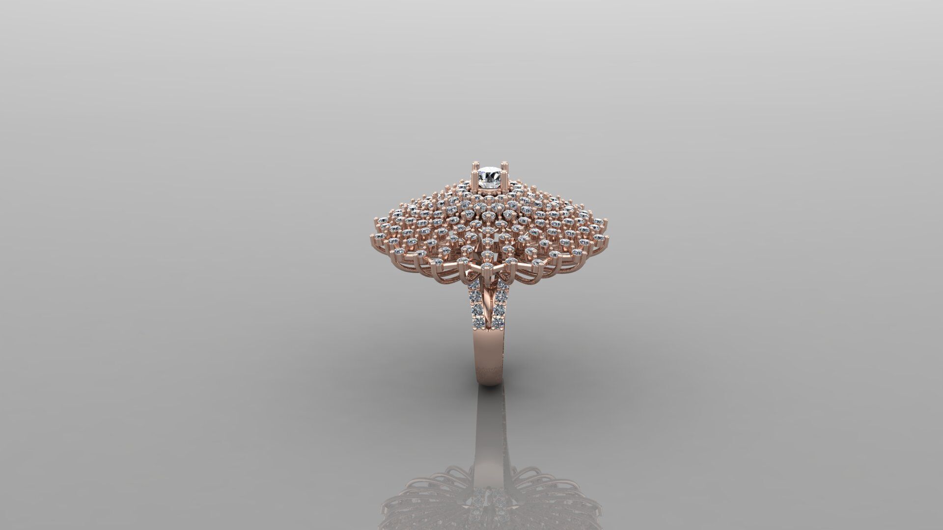 Best Solitare Ring 3DM STL Ready Print R21 3D print model_1