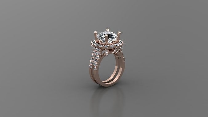 Best Solitare Ring 3DM STL Ready Print R19 3D print model