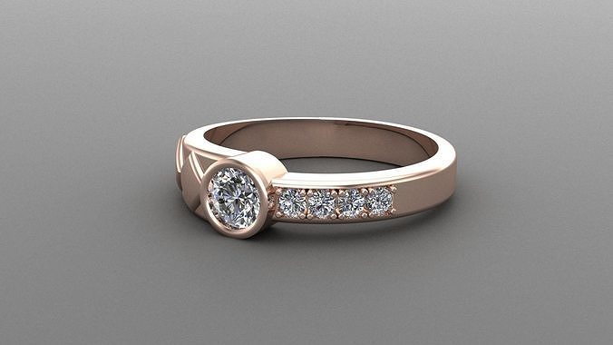 Best Solitare Ring 3DM STL Ready Print R11 3D print model