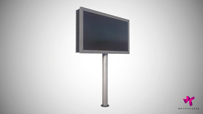 Number Screen Low-poly 3D model