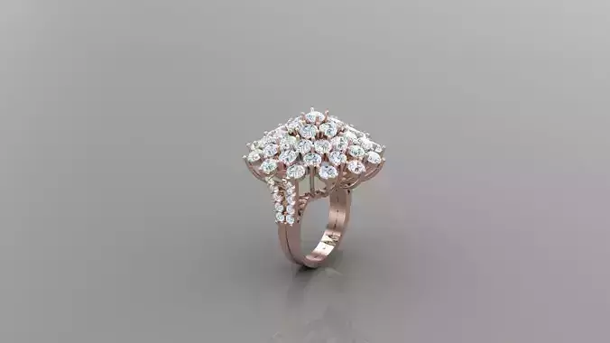 Solitare Ring 3DM STL Ready Print RG 12