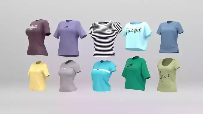 Pack of 10 summer t-shirts