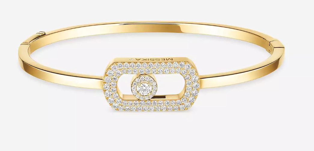 Messika So Move PavE Bangle 3D print model_3