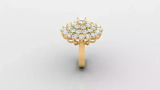 Solitare  Ring 3DM STL Ready Print WM1  81