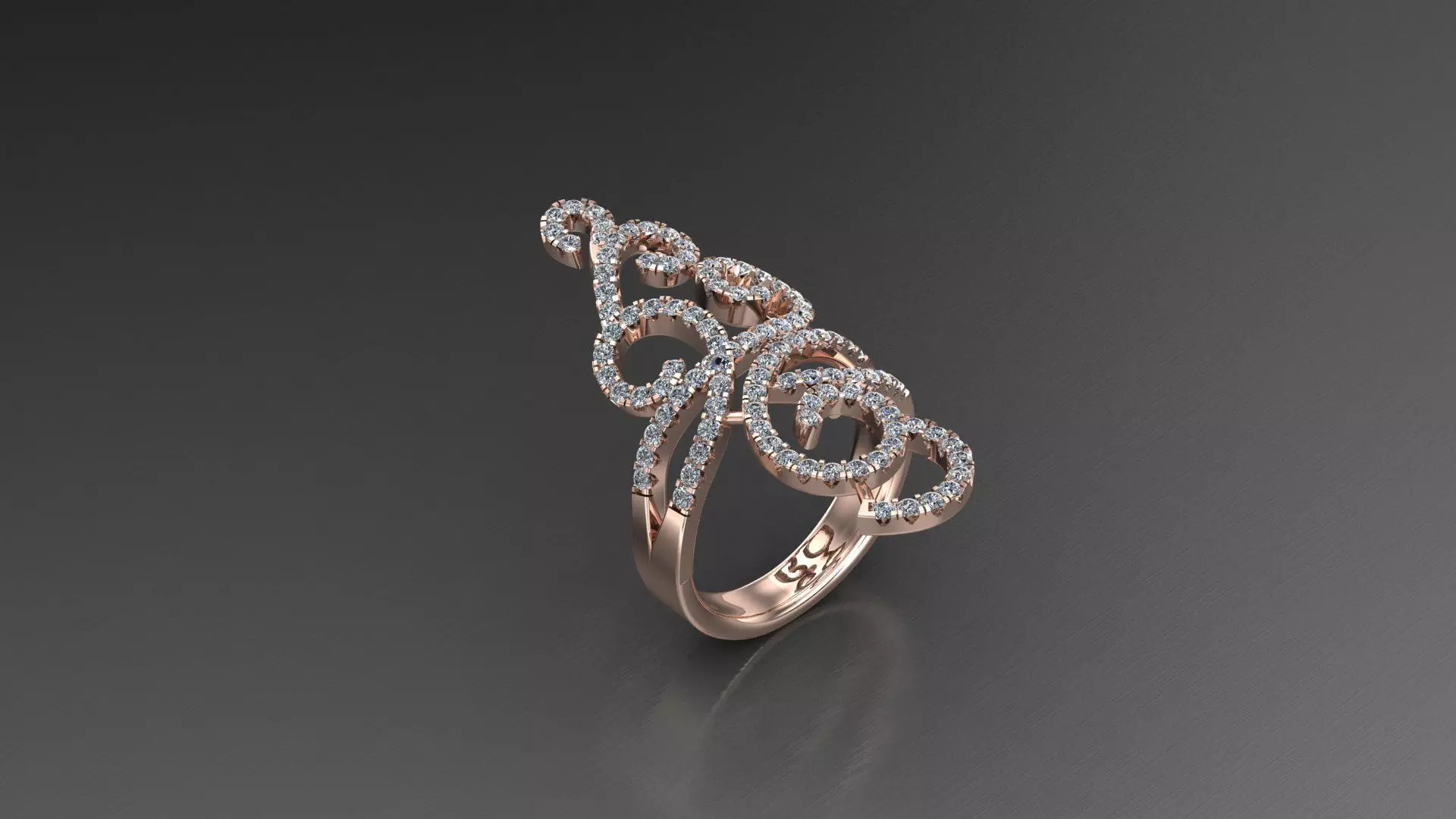 Solitare Ring 3DM STL Ready Print WM1 8 3D print model_0