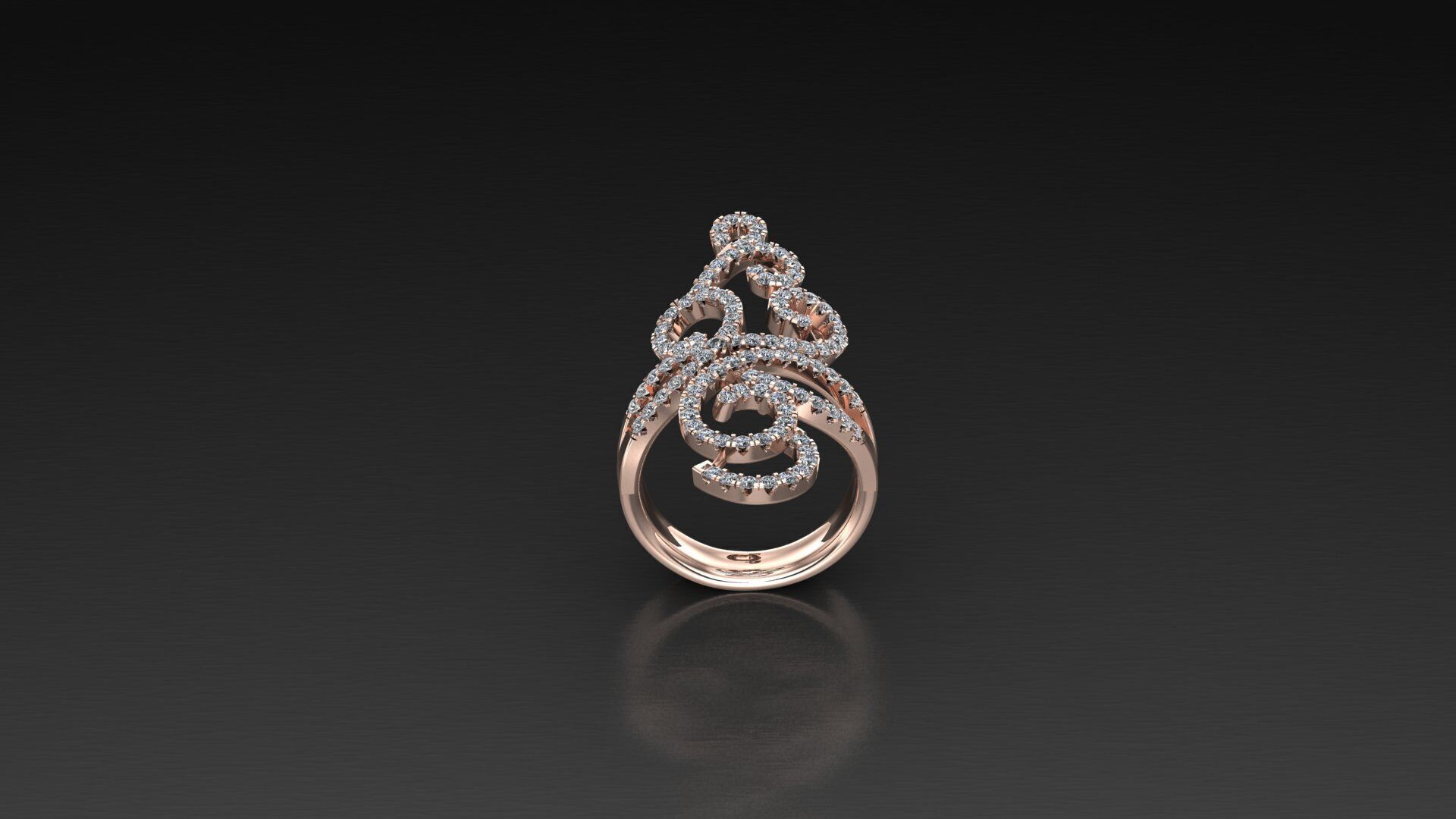 Solitare Ring 3DM STL Ready Print WM1 8 3D print model_2