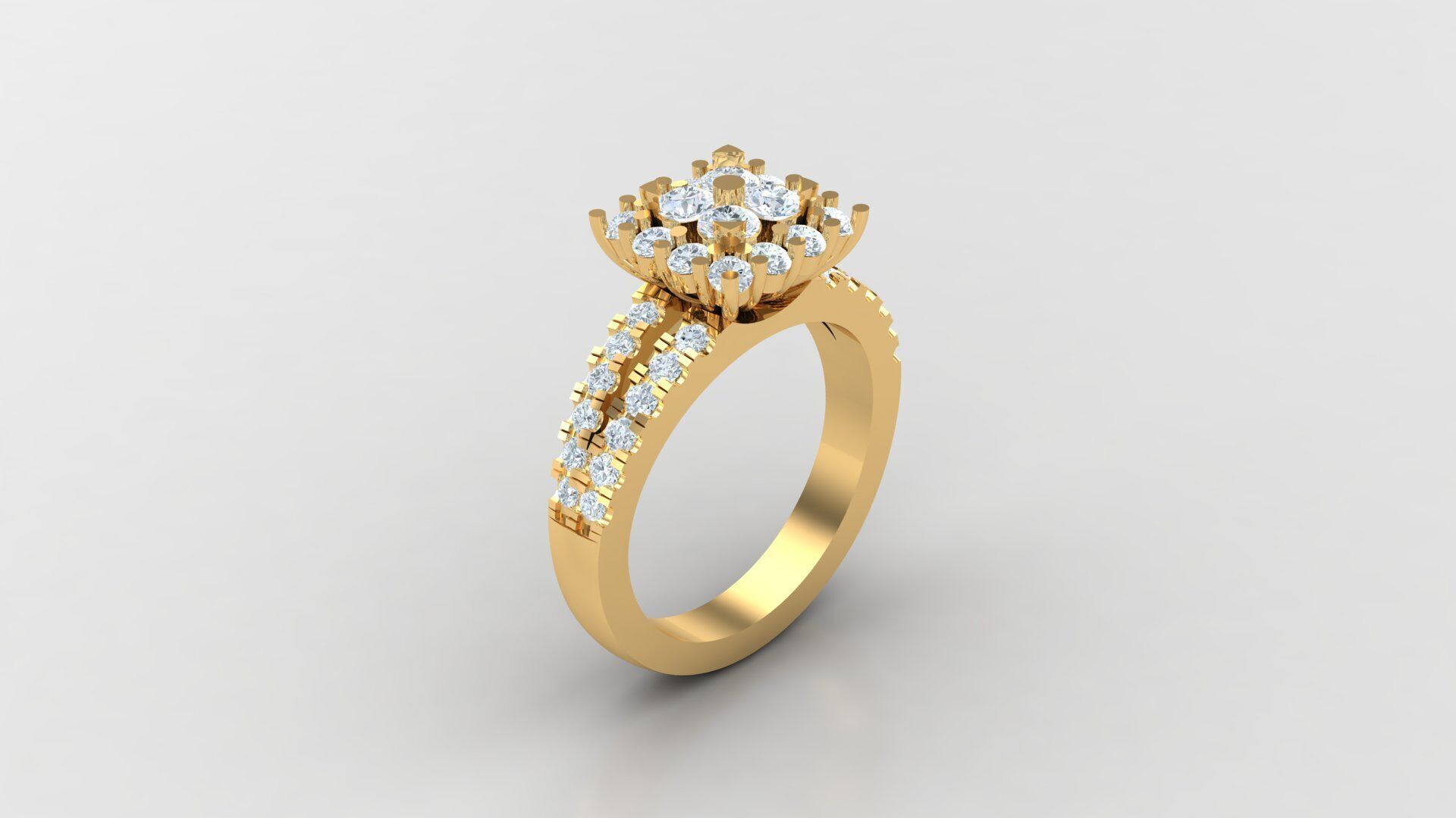 Solitare  Ring 3DM STL Ready Print WM1  73 3D print model_2