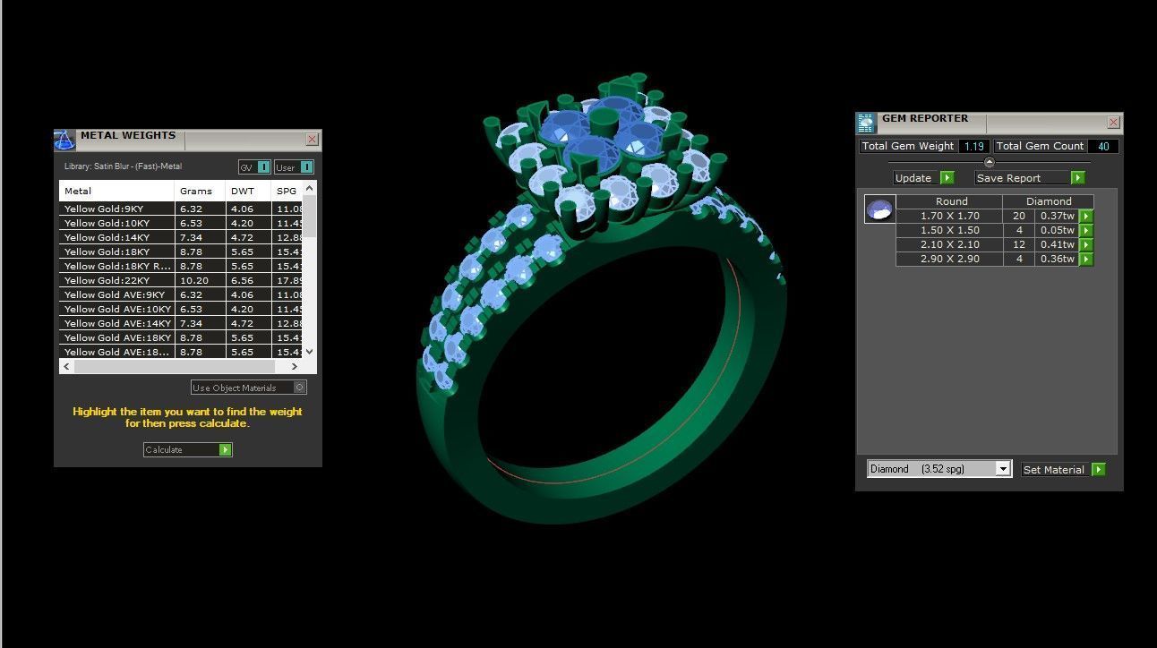 Solitare  Ring 3DM STL Ready Print WM1  73 3D print model_1