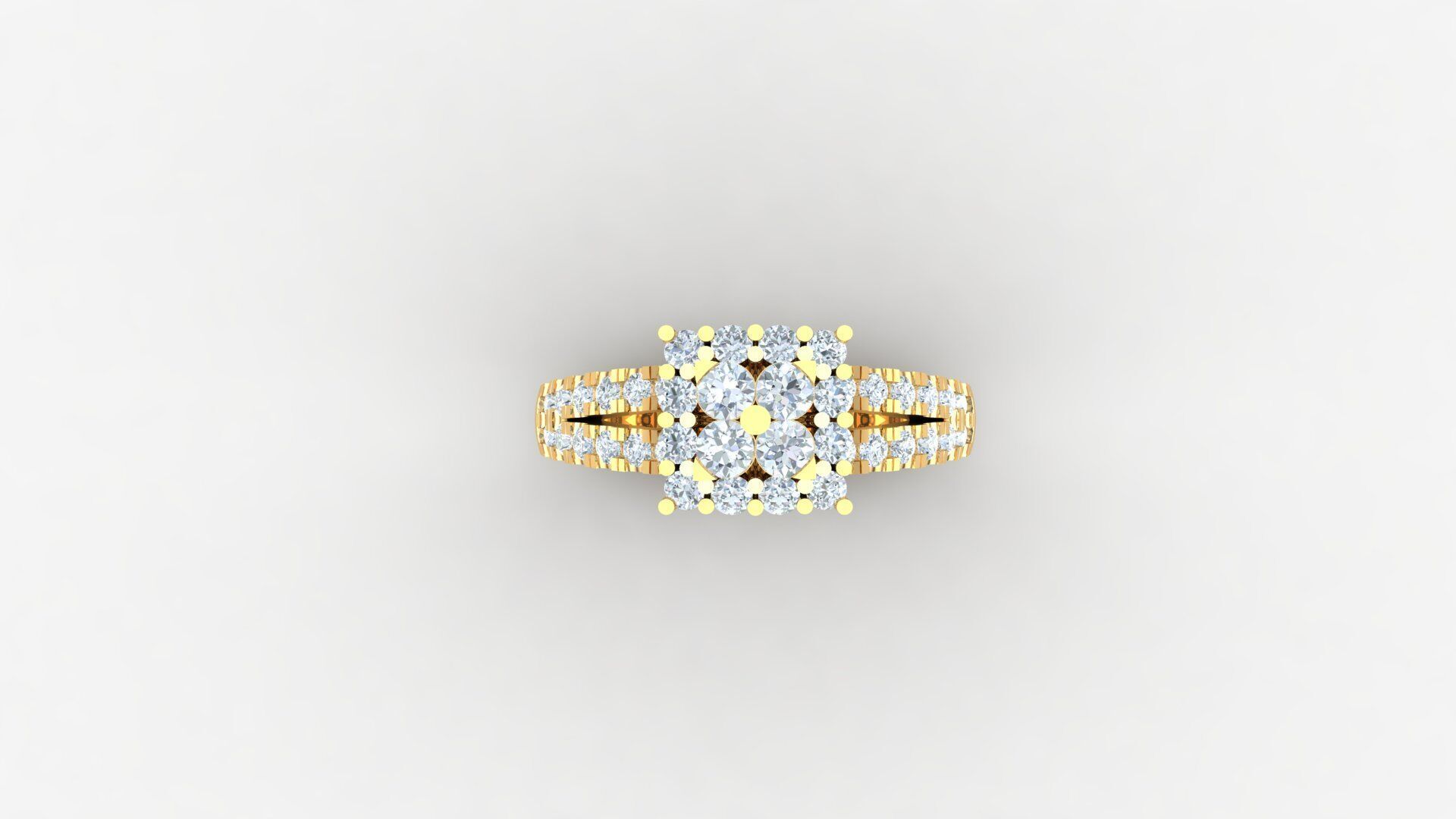 Solitare  Ring 3DM STL Ready Print WM1  73 3D print model_5