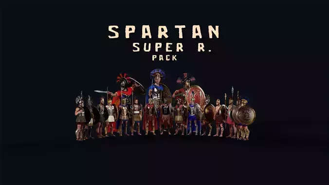 R SPARTANS Collection 14 characters 
