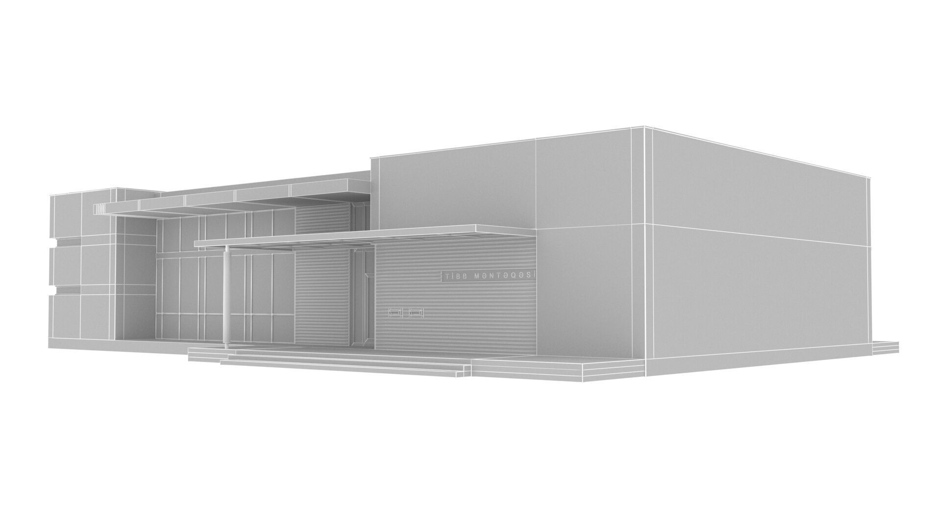 hospital Low-poly 3D model_8