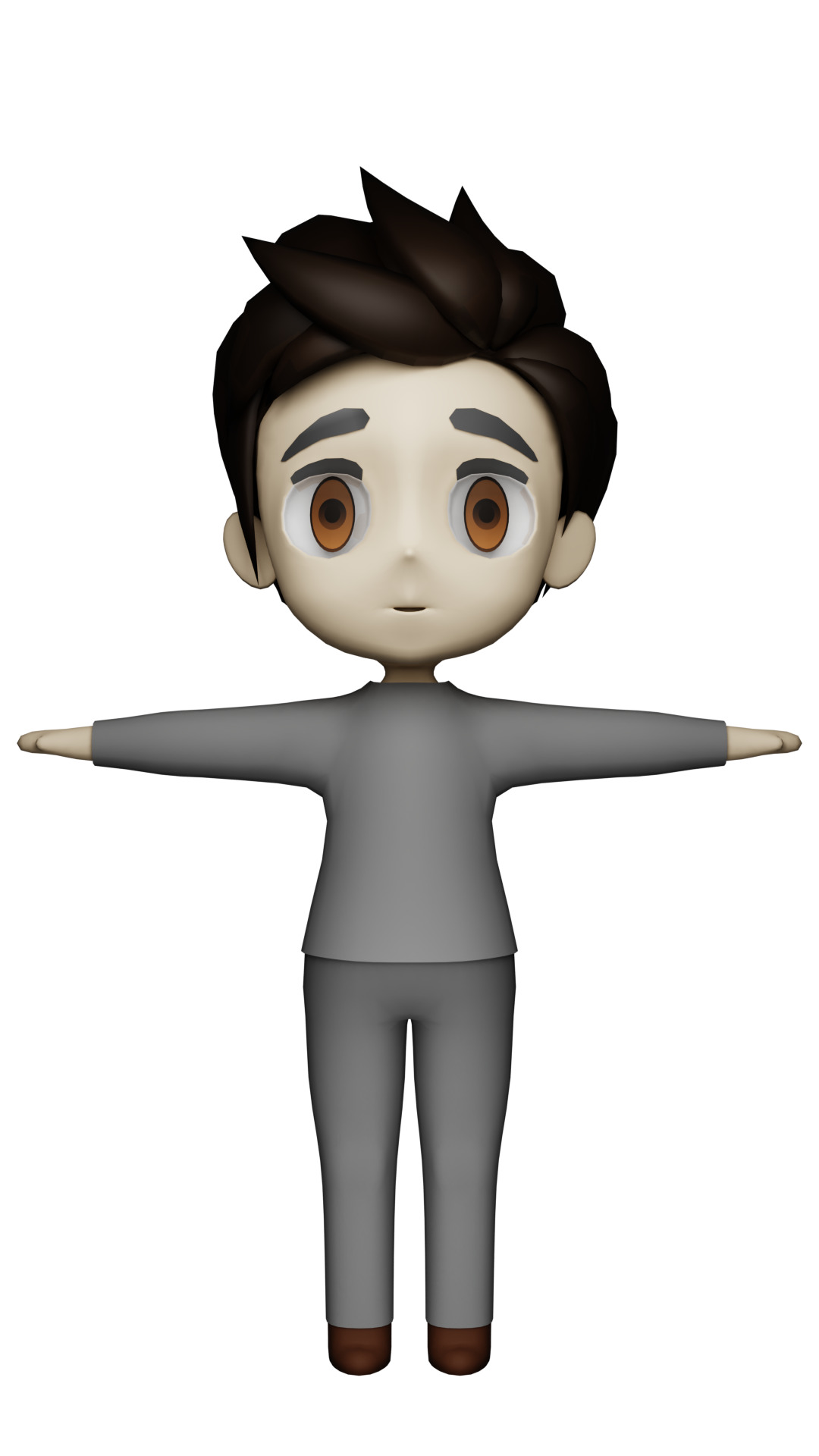 Chibi Character 3D model_4