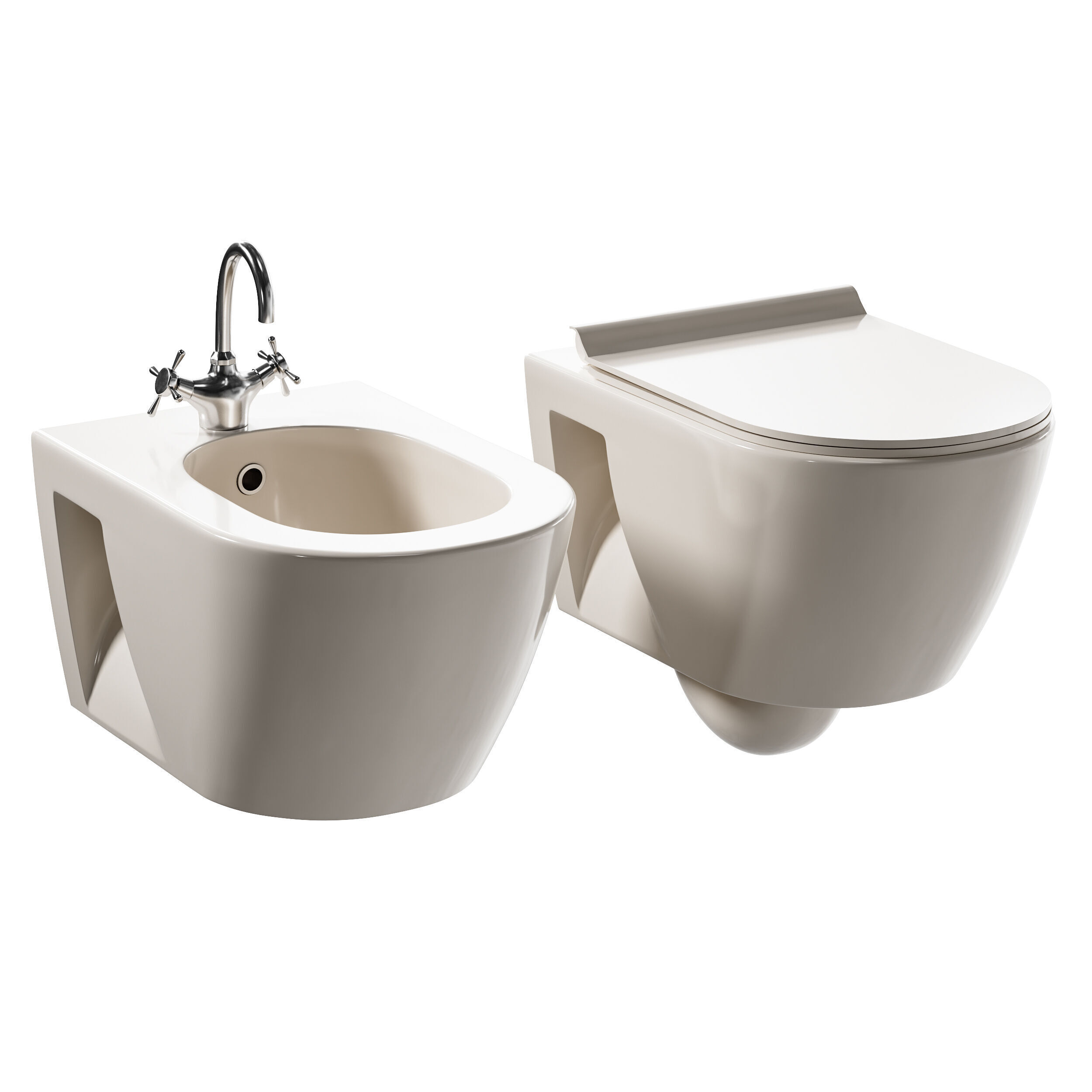 Wc Pura and Bidet Pura 3D model_3