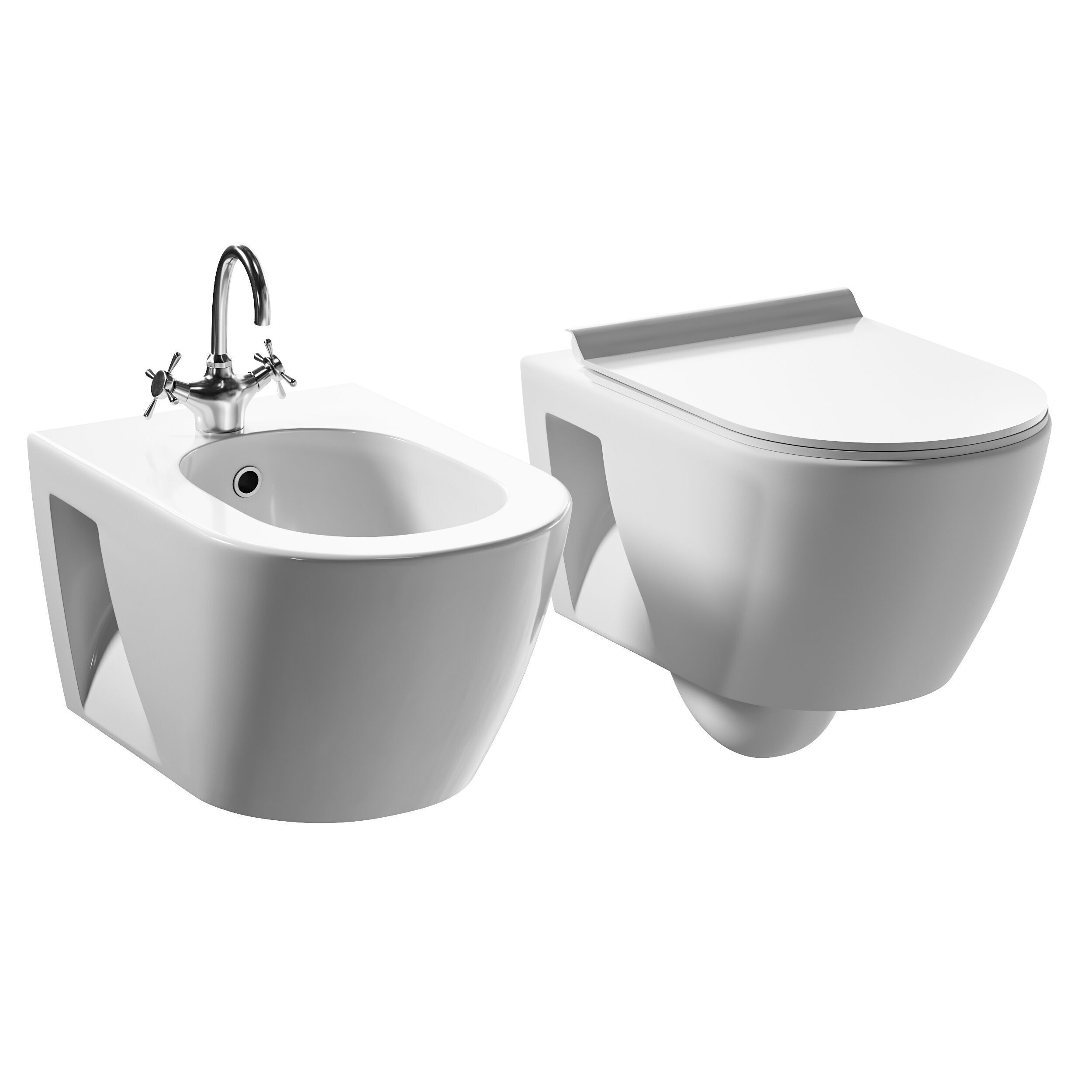 Wc Pura and Bidet Pura 3D model_1