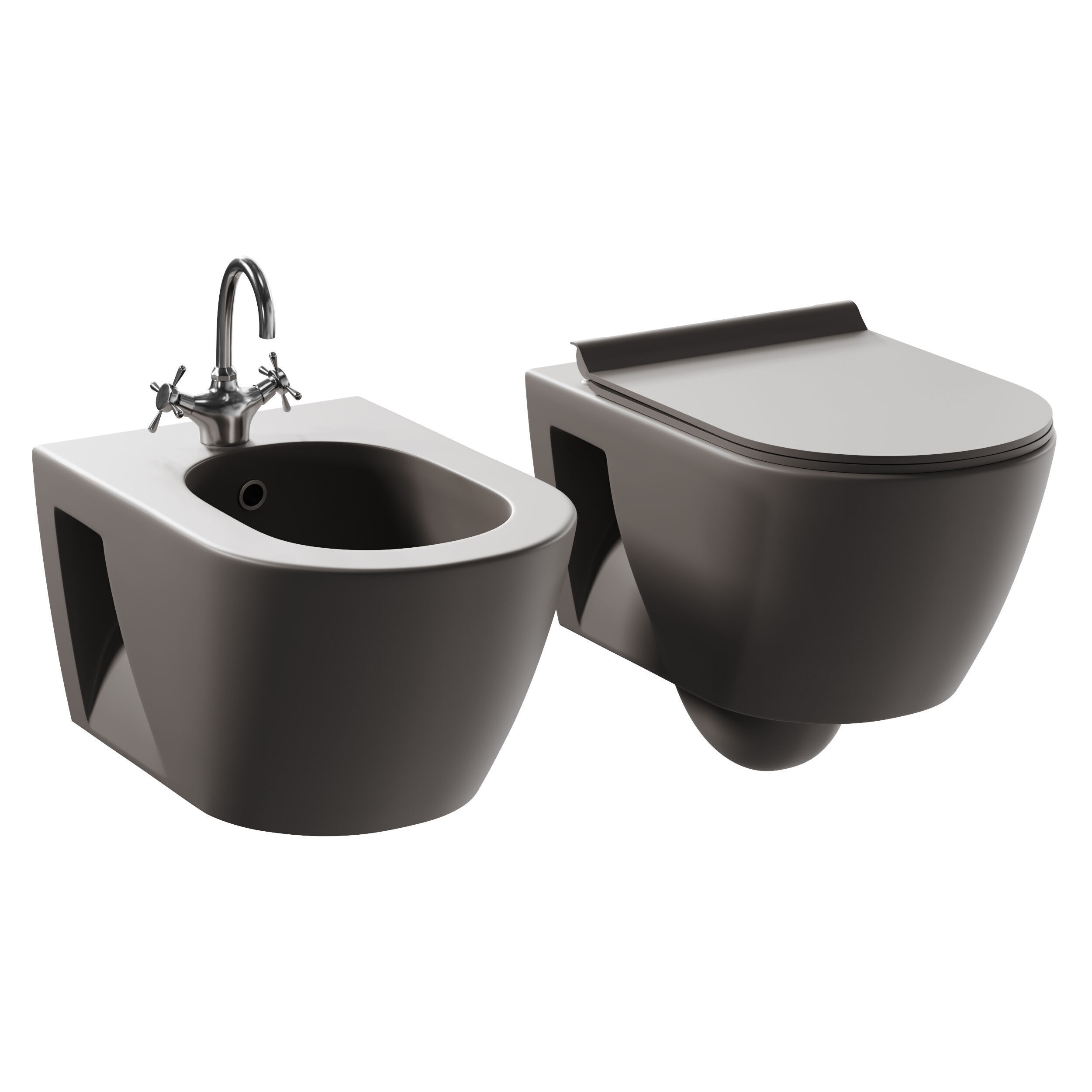 Wc Pura and Bidet Pura 3D model_2