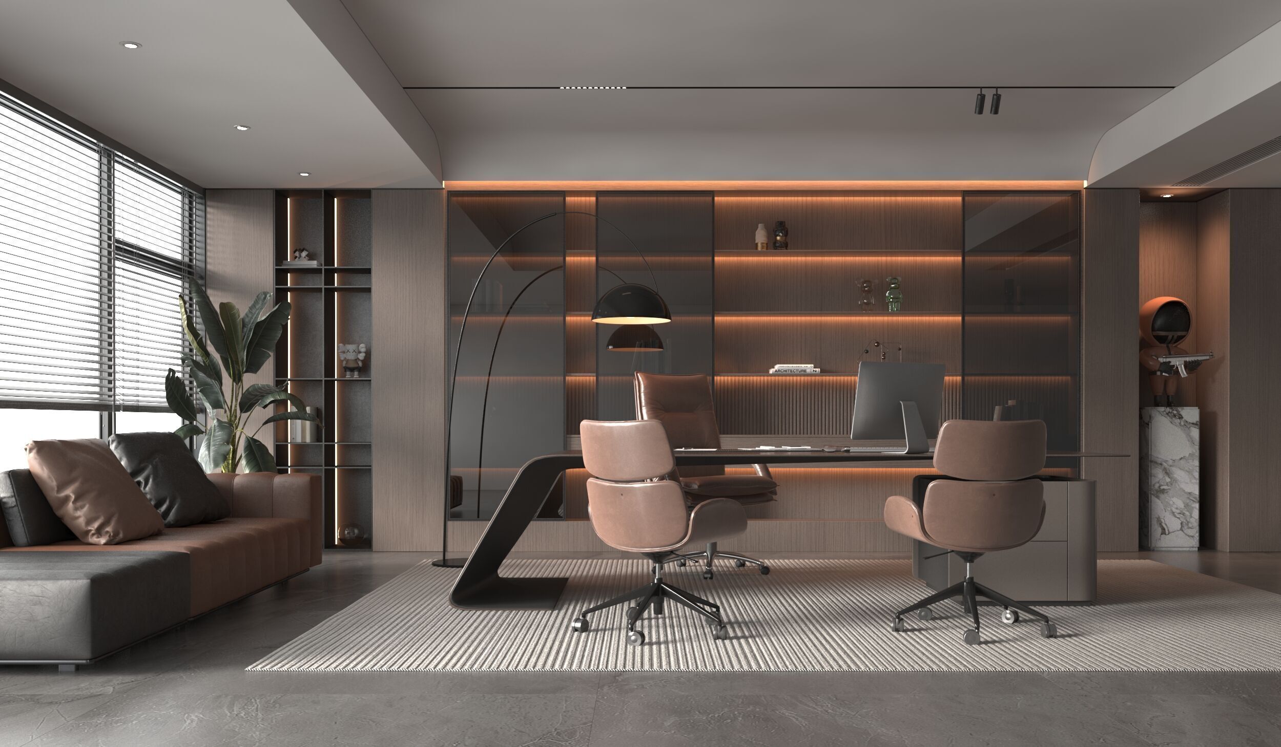Office Interior  3D model_2
