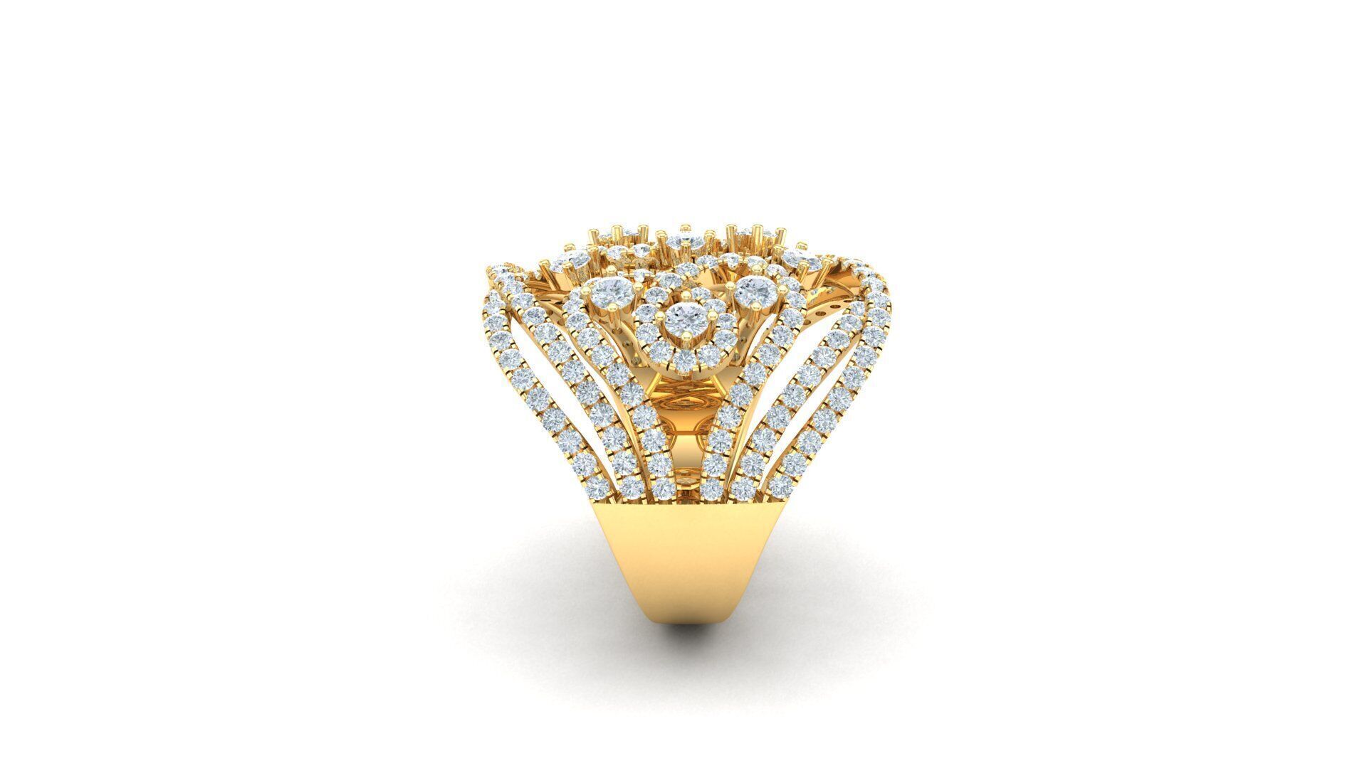 Solitare  Ring 3DM STL Ready Print WM1  41 3D print model_2