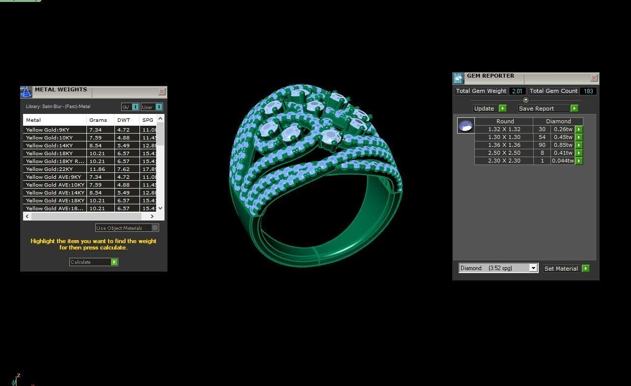 Solitare  Ring 3DM STL Ready Print WM1  41 3D print model_6