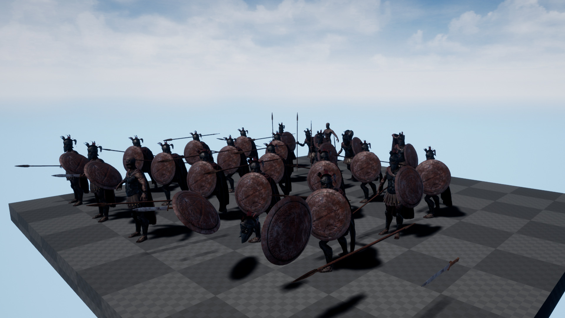 SPARTAN UNDEAD H HOPLITE  Low-poly 3D model_17