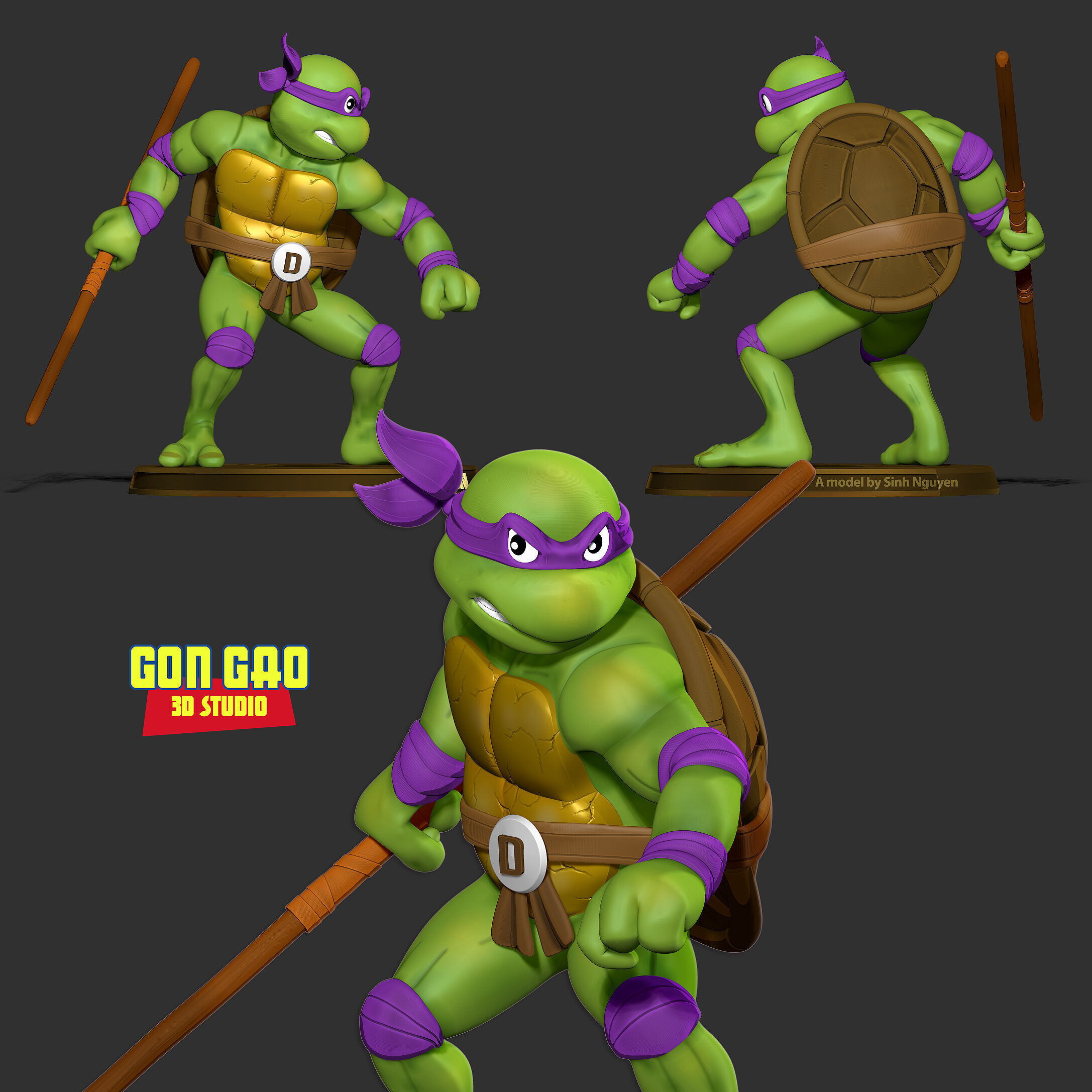 Teenage Mutant Ninja Turtles - Donatello 3D print model_1