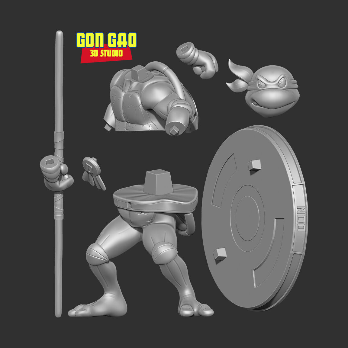 Teenage Mutant Ninja Turtles - Donatello 3D print model_2