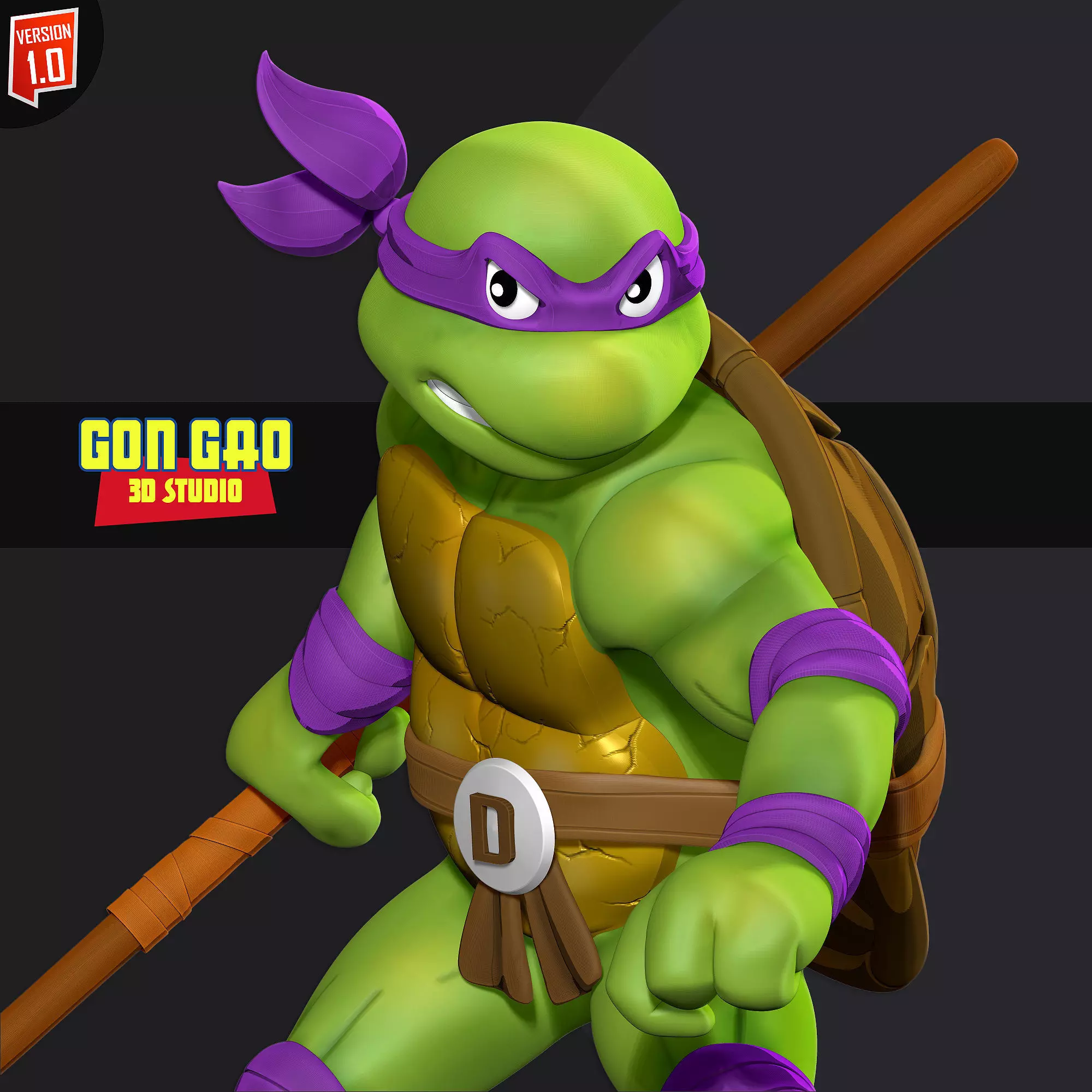 Teenage Mutant Ninja Turtles - Donatello 3D print model_0