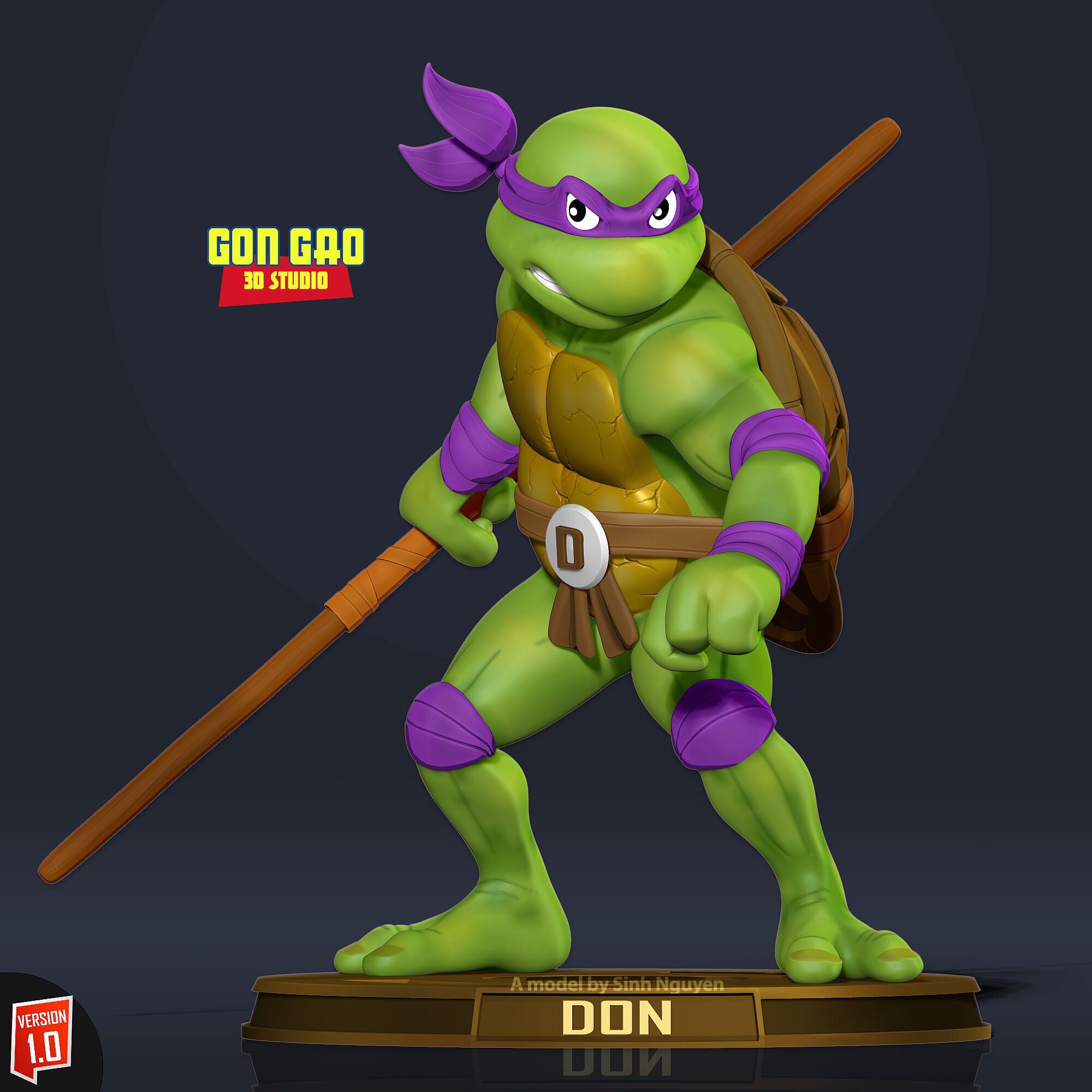 Teenage Mutant Ninja Turtles - Donatello 3D print model_5