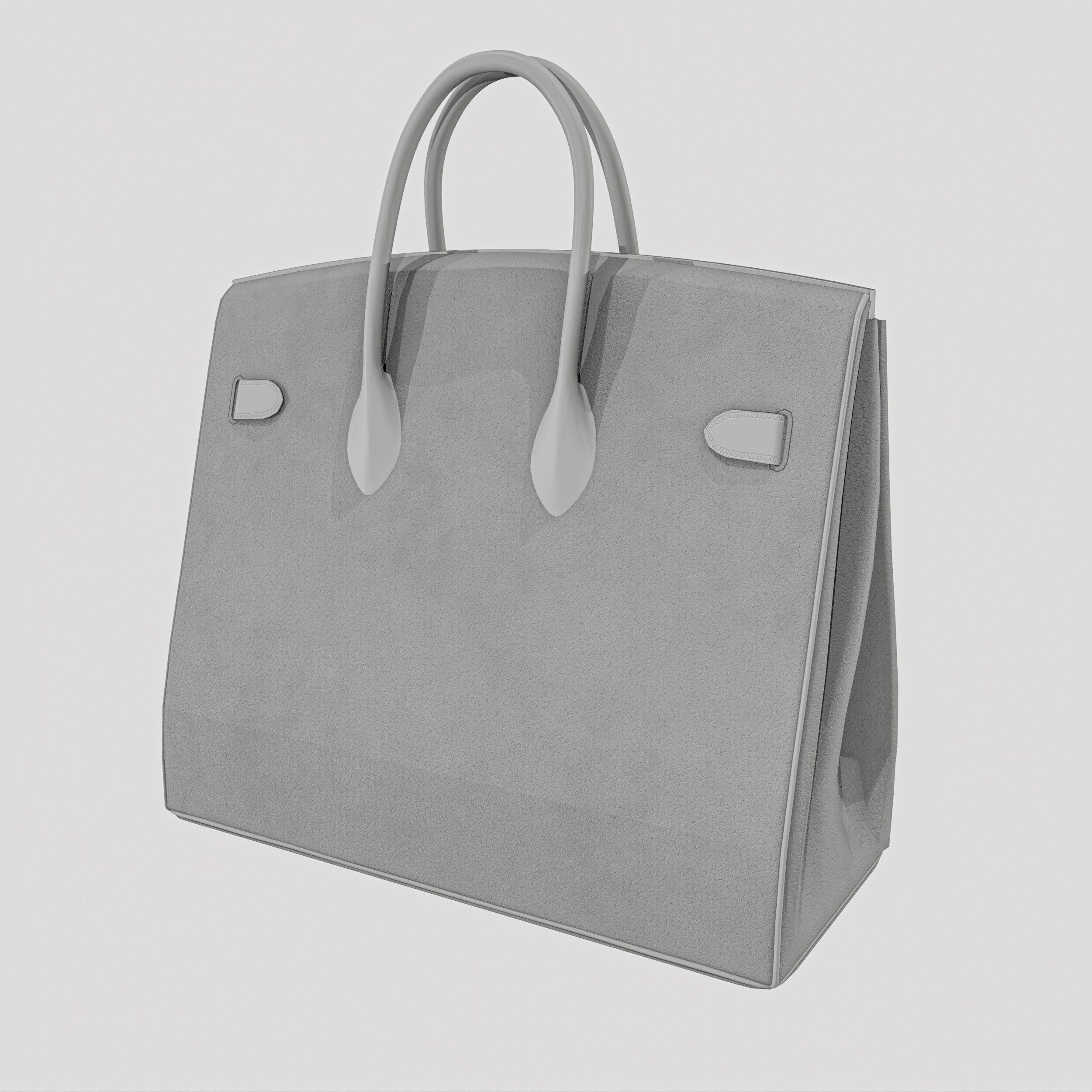 Women Handbag  4 Colors Low-poly 3D model_8