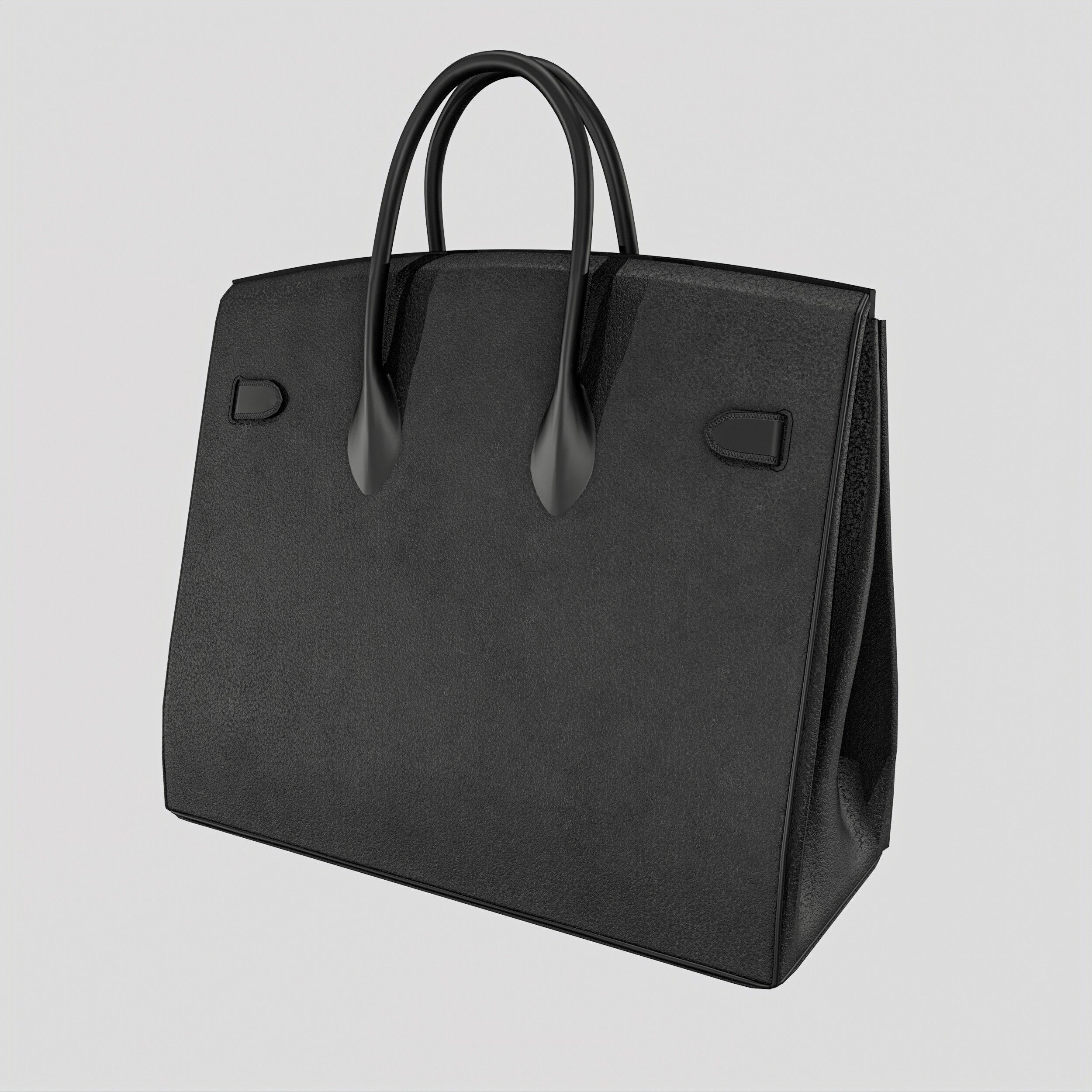 Women Handbag  4 Colors Low-poly 3D model_5