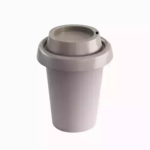Coffee Cup B 01 Low-poly 3D model